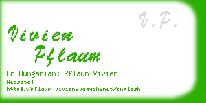 vivien pflaum business card